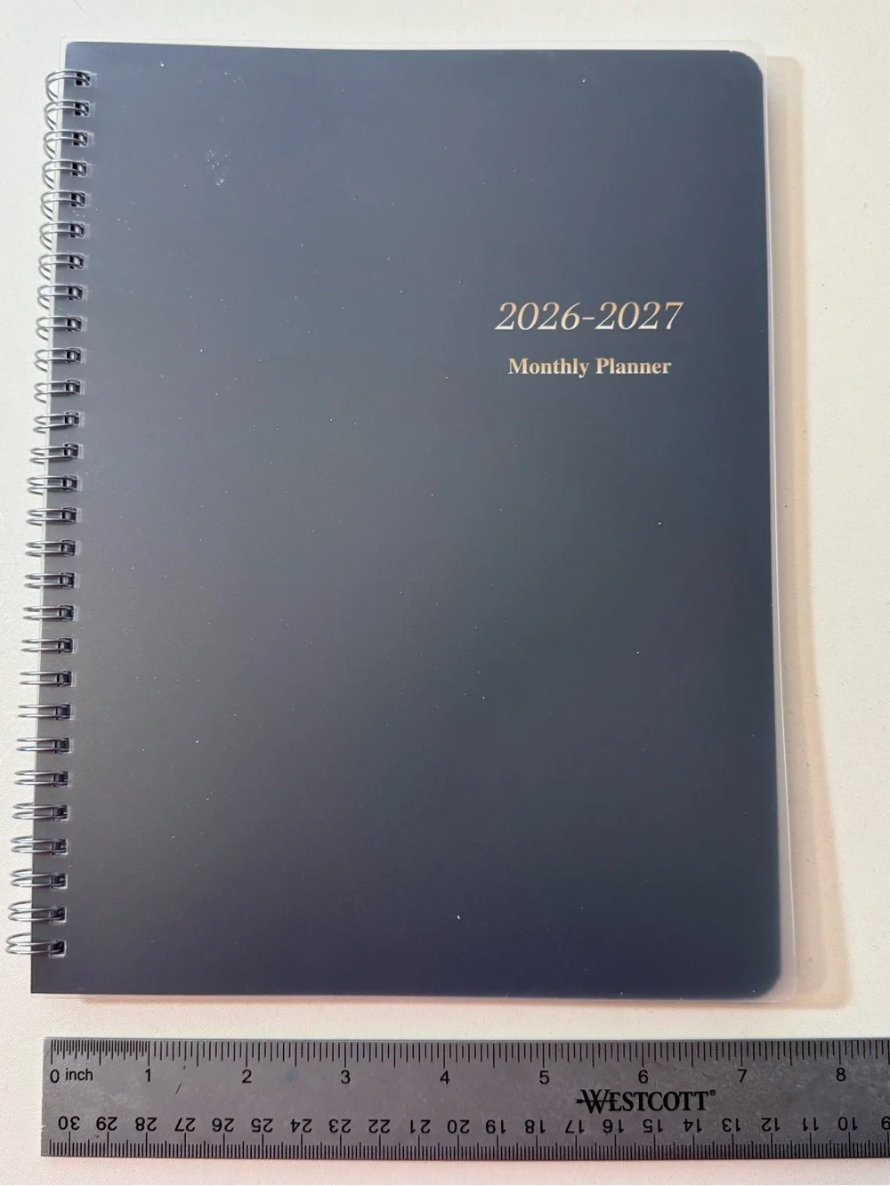 2026w-2027 Monthly Planner - Black Spiral Notebook